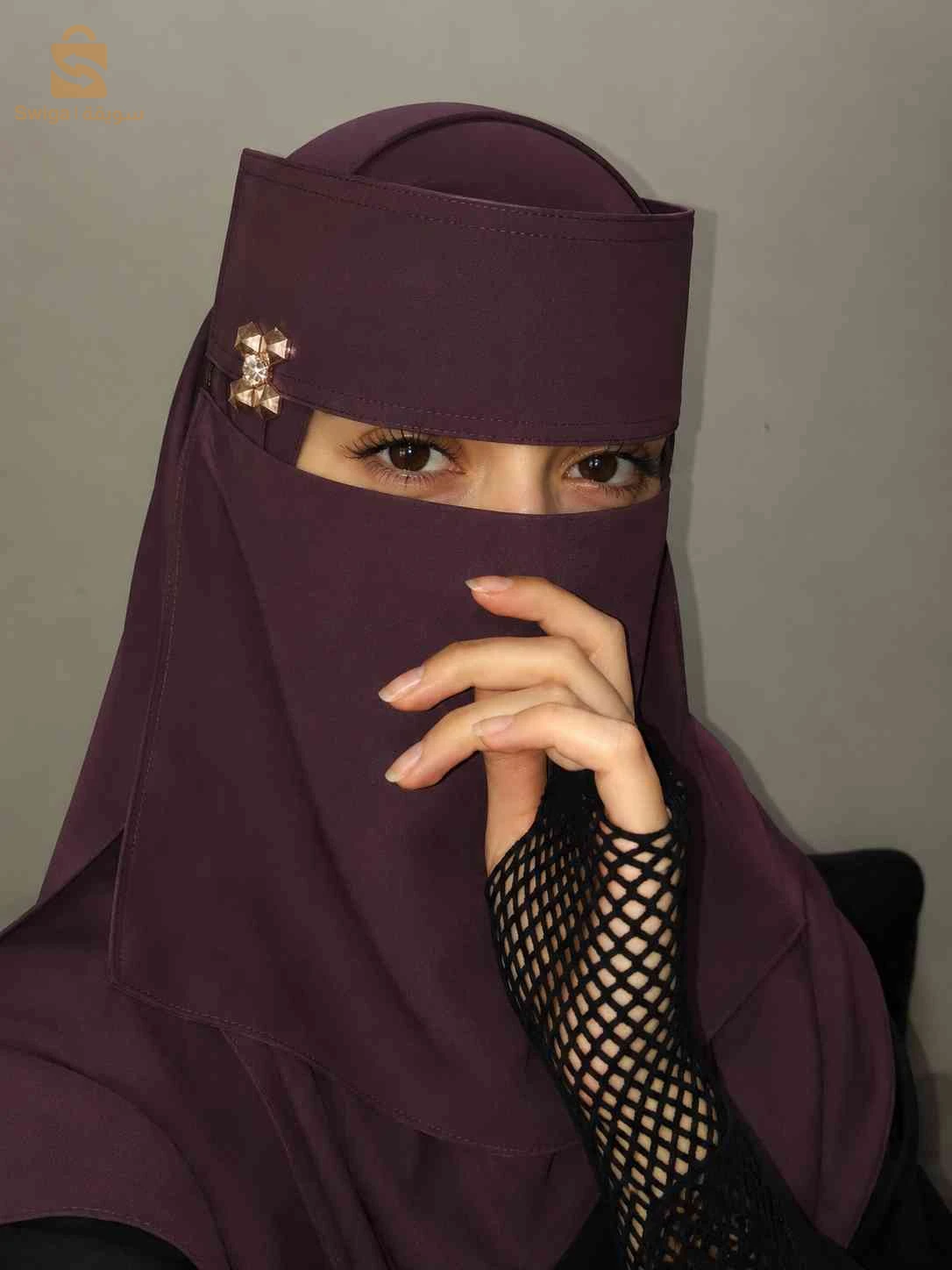 نقاب بالالوان اصلي مستورد من مصر