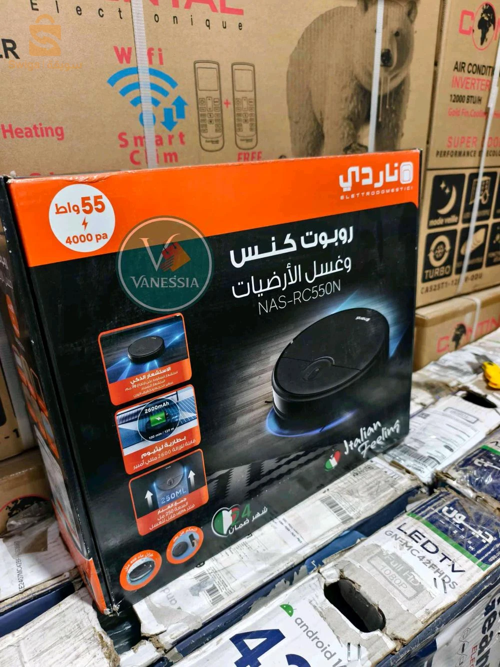 Aspirateur Robot Marque Nardi Noir