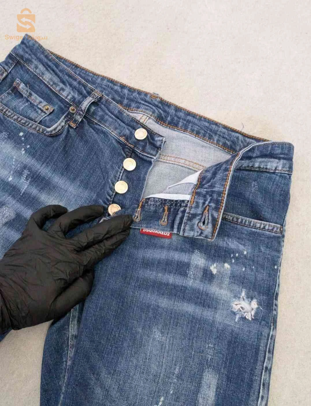 Bermuda jeans Desquards2 Original pour homme Taille : 48