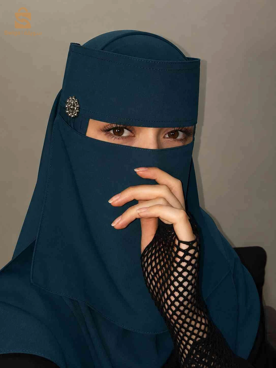 نقاب بالالوان اصلي مستورد من مصر