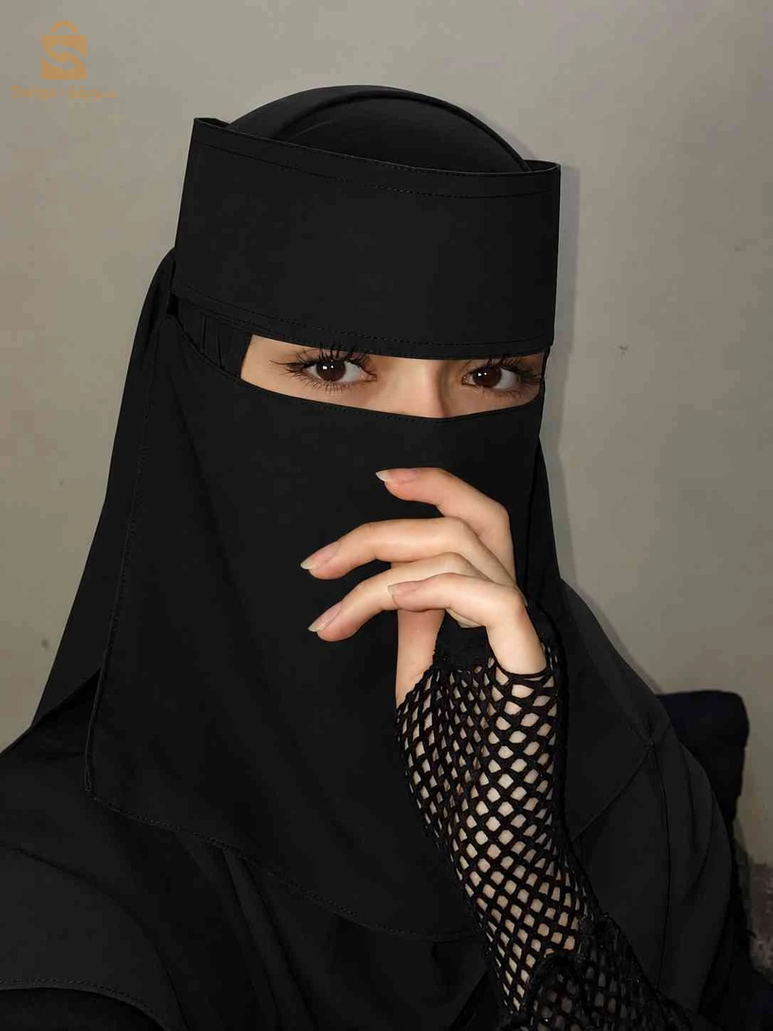 نقاب بالالوان اصلي مستورد من مصر