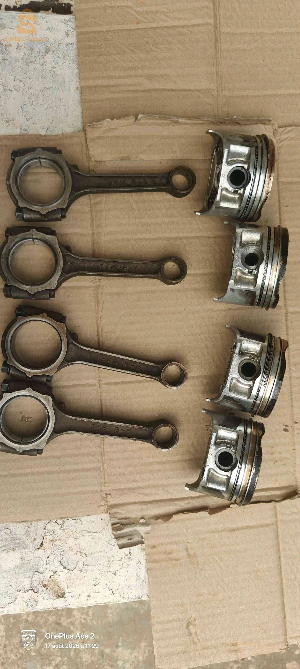 pistons et bielles Suzuki SX4 1.6