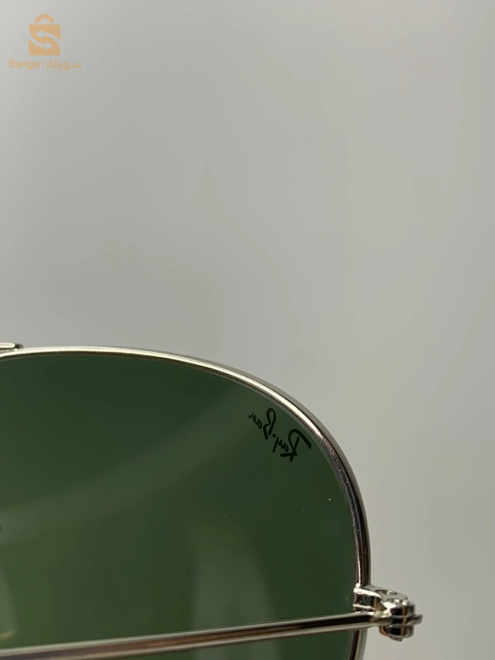 Ray-Ban Aviator Large Metal RB3025 W3277 – Silver / Green – 58□14 | Original