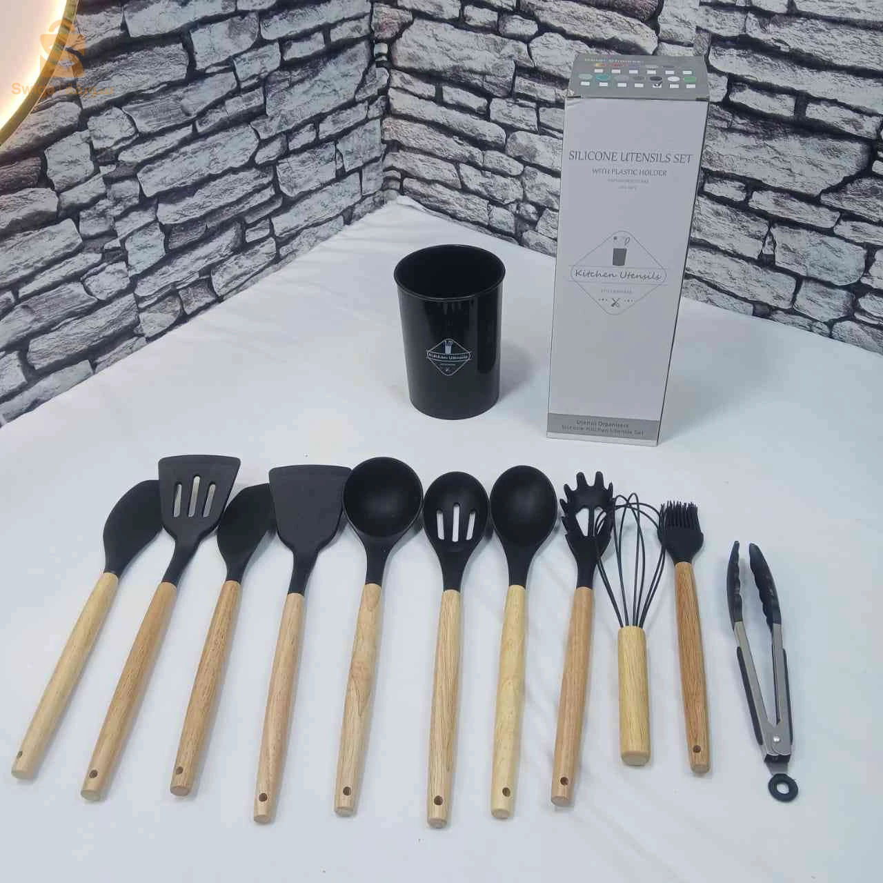 serier louche  silicon noir 12 piece