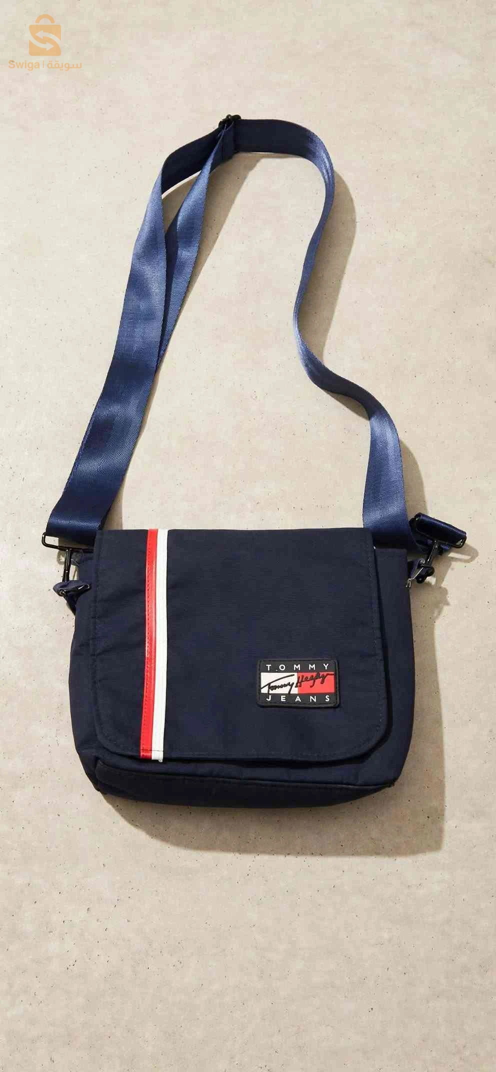 Sacoche Tommy Jeans Original - Heritage Mini Reporter - Bleu Nuit