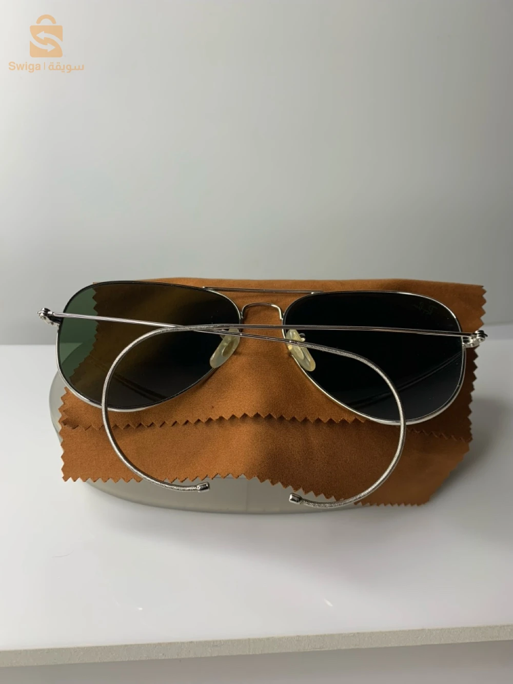 Ray-Ban Aviator Large Metal RB3025 W3277 – Silver / Green – 58□14 | Original