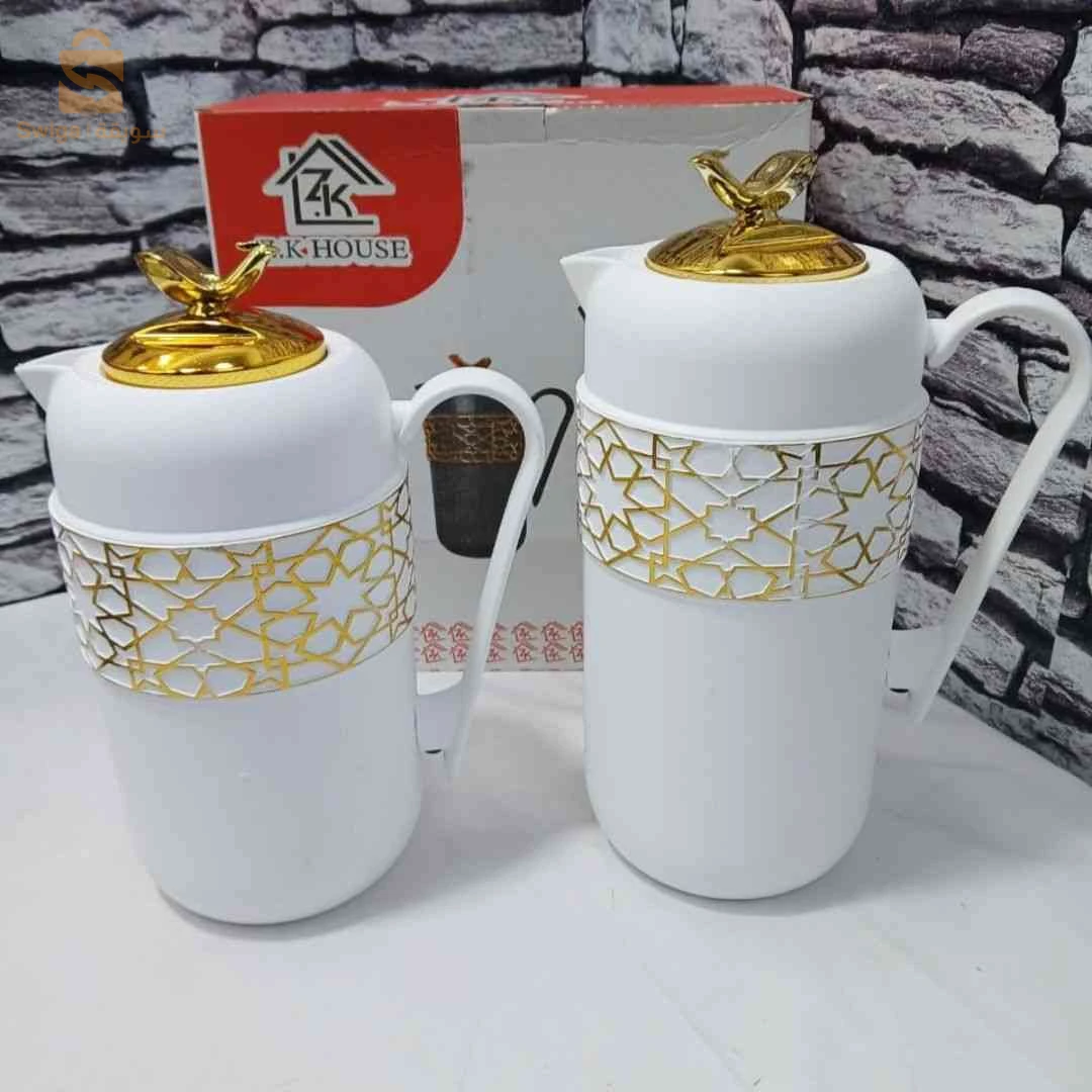 ☕️ طقم ترموس عصري وأنيق (2 قطعتين)، لمسة فخامة لضيوفك ومطبخك - Lot de 2 Thermos Qualité