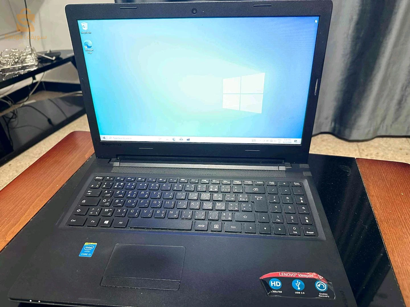 Titre de l'annonce :
Laptop Lenovo IdeaPad 100 - Core i3 (Bon état) avec chargeur d'origine