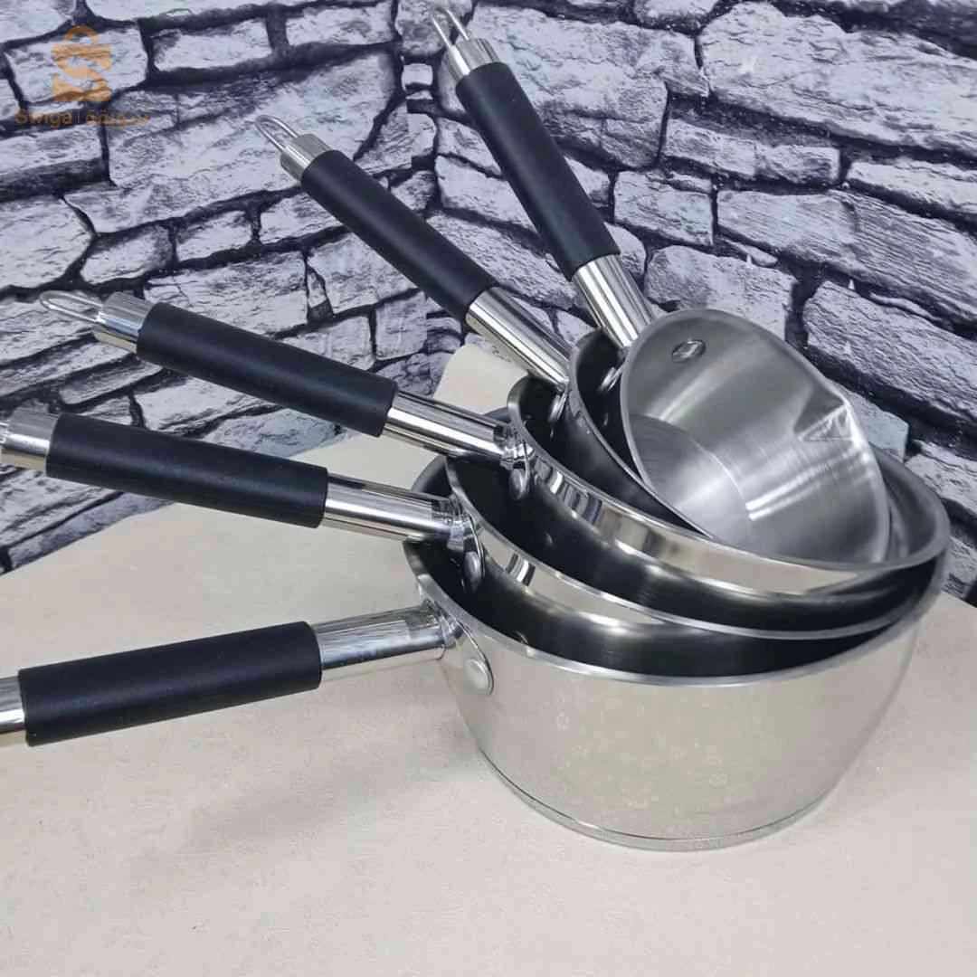 سيري كاسرون بأحجام مختلفة 5 بياس نوعية ممتازة اينوكس 👌💯 - Série de casseroles en INOX Hms 5 pièces