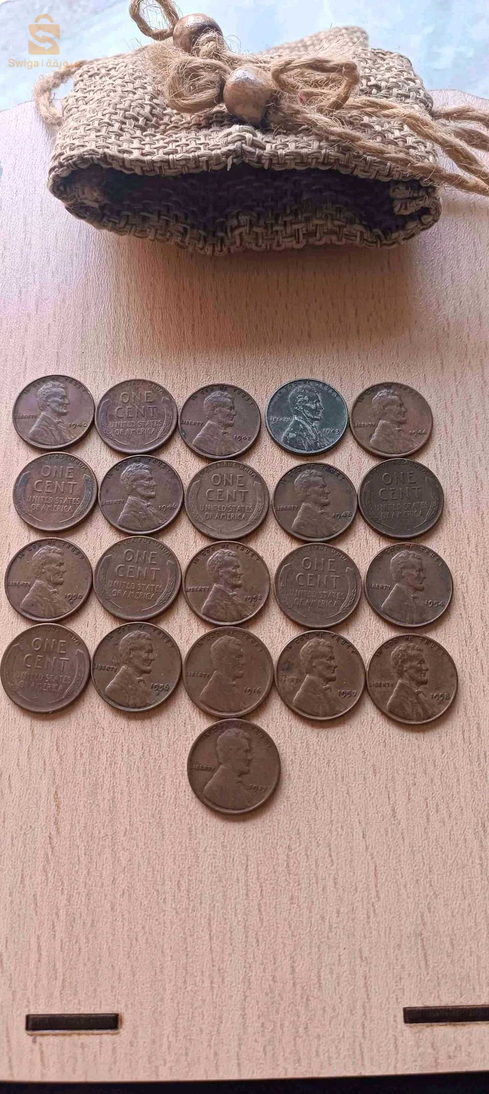 1 cent Lincoln packs 1940 a 1958 +1916/1917