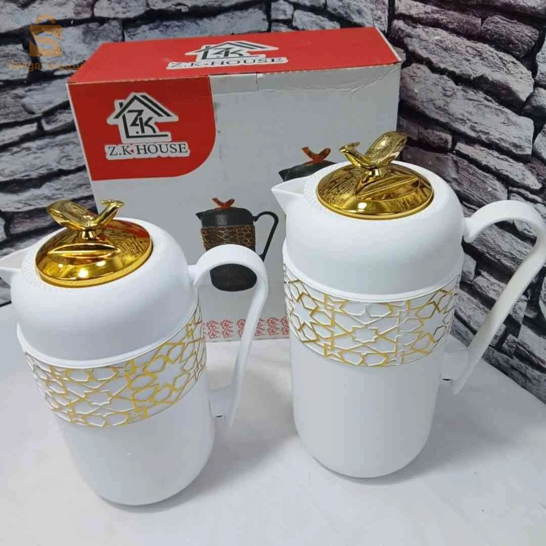 ☕️ طقم ترموس عصري وأنيق (2 قطعتين)، لمسة فخامة لضيوفك ومطبخك - Lot de 2 Thermos Qualité
