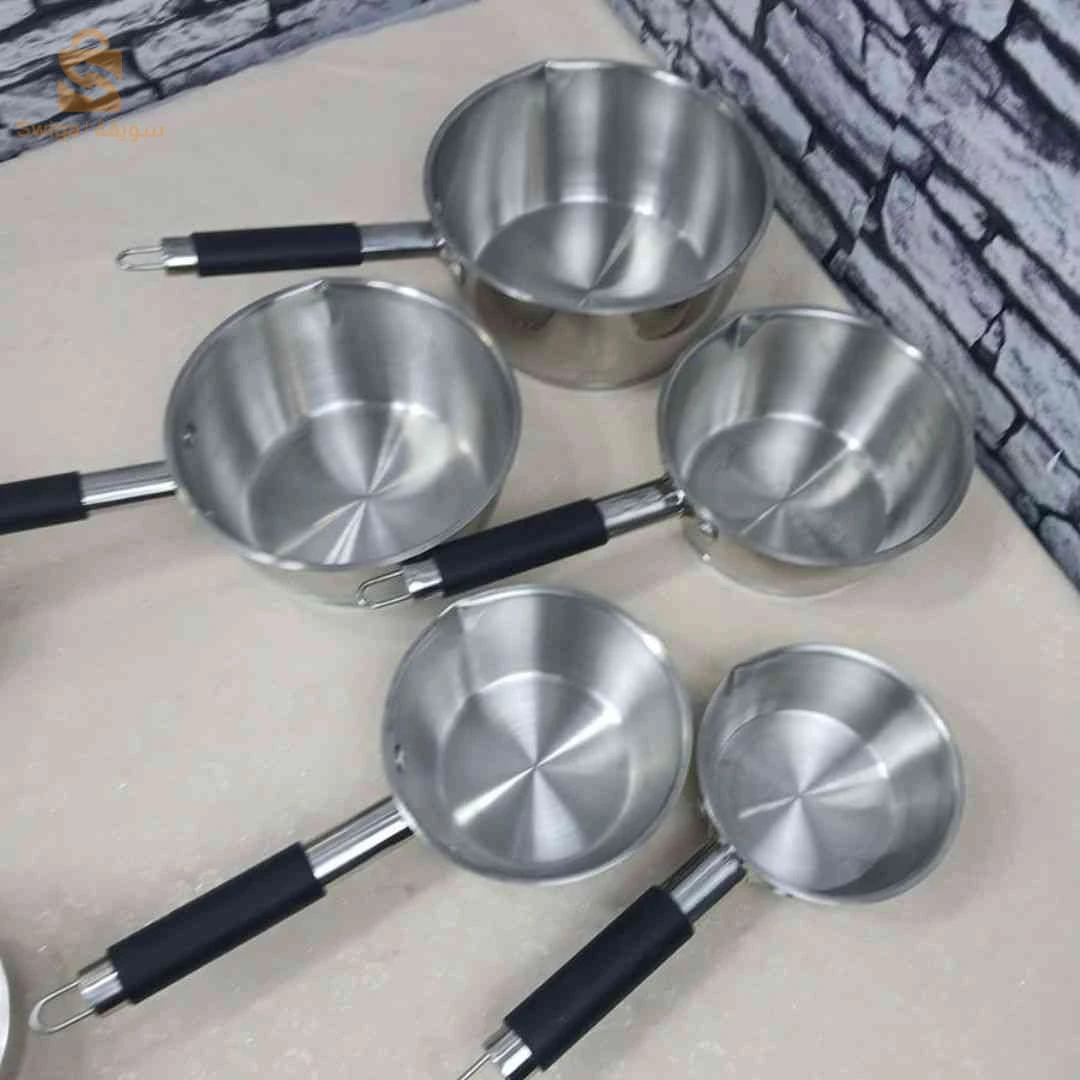 سيري كاسرون بأحجام مختلفة 5 بياس نوعية ممتازة اينوكس 👌💯 - Série de casseroles en INOX Hms 5 pièces