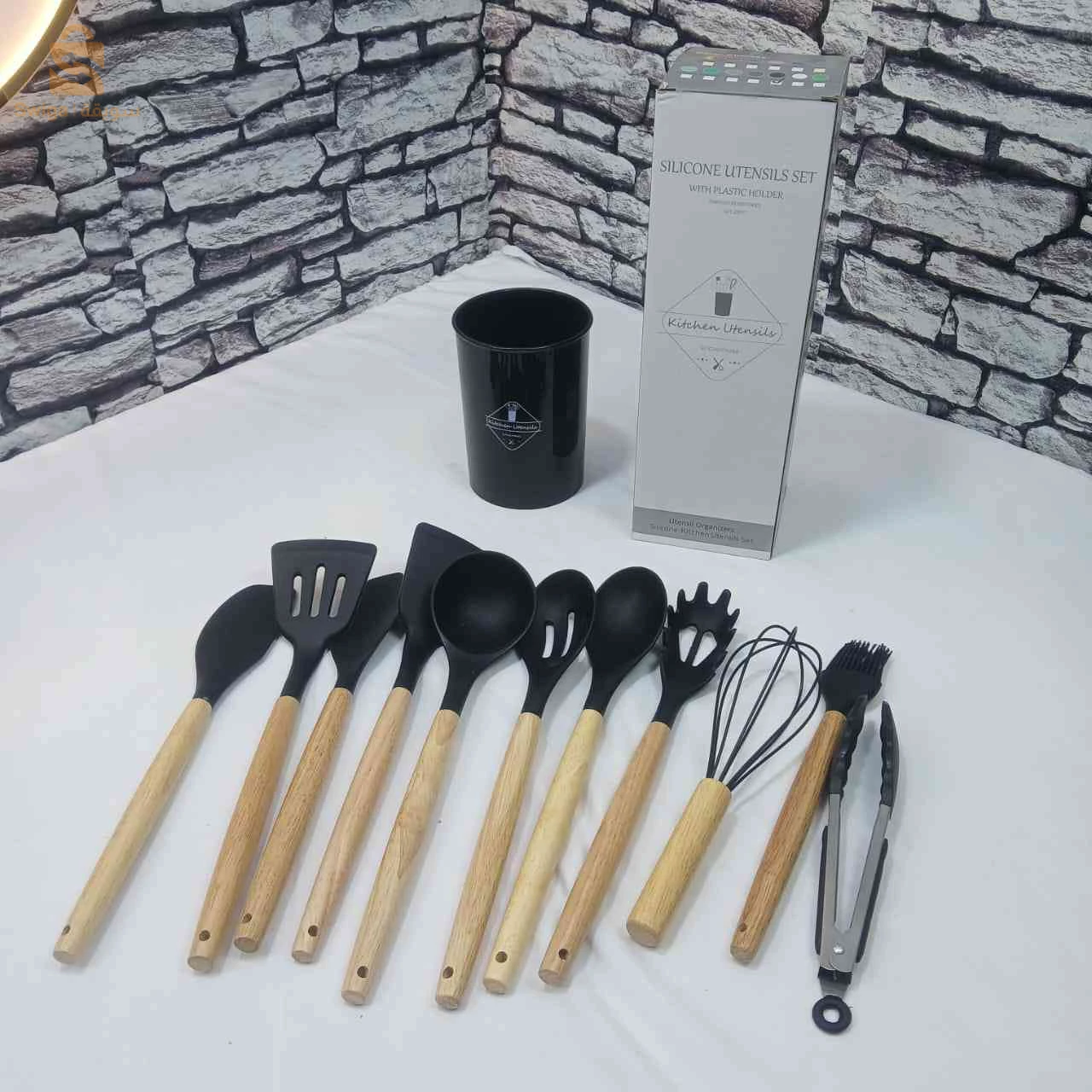 serier louche  silicon noir 12 piece