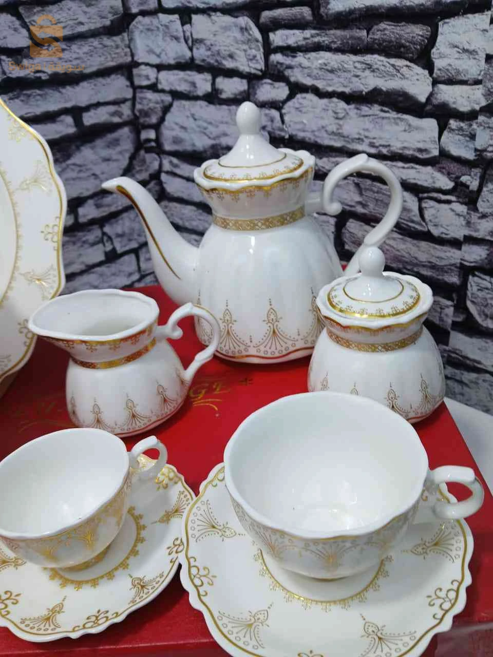 🌟 طقم قهوة 48 قطعة سيراميك للضيوف راقي – Service café élégant