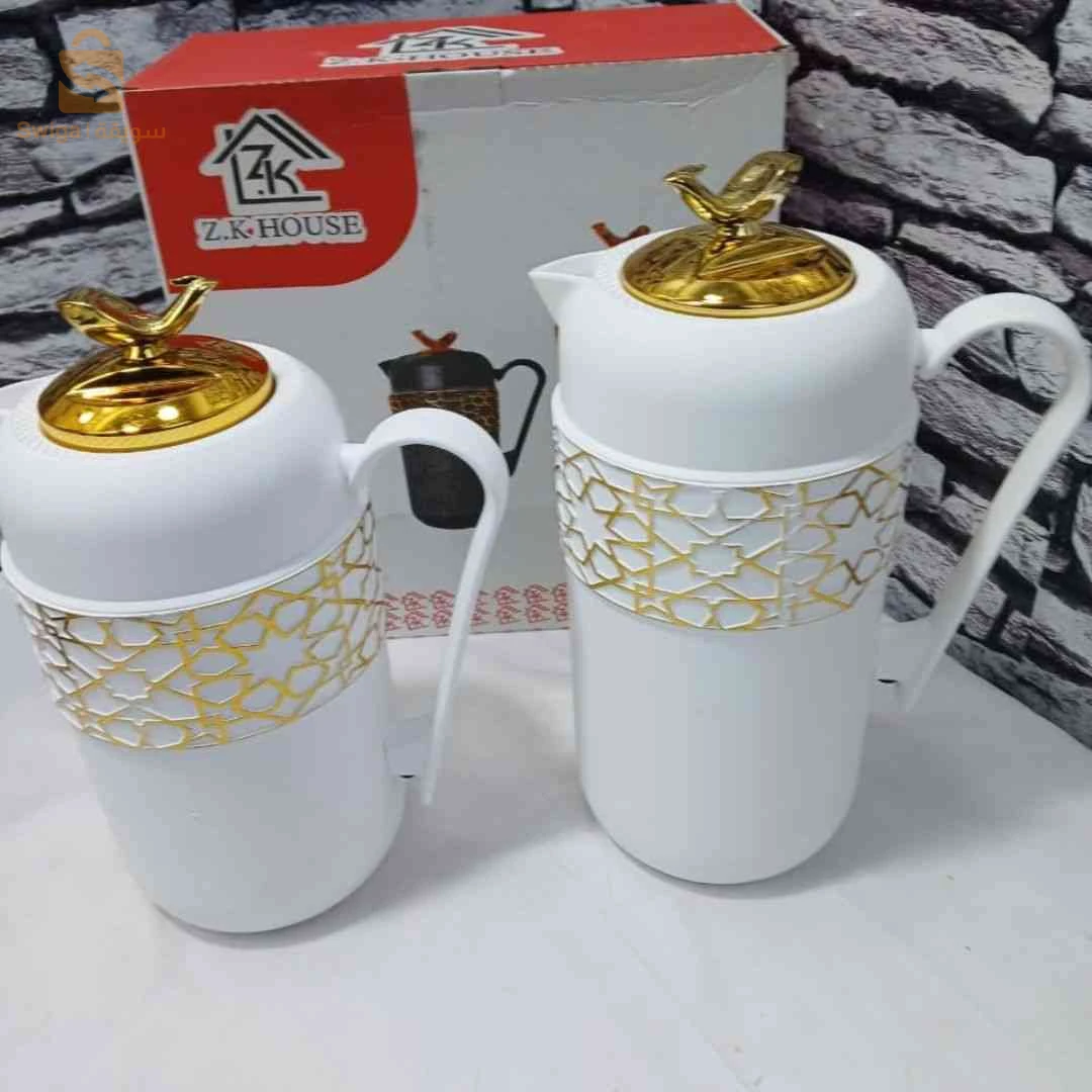 ☕️ طقم ترموس عصري وأنيق (2 قطعتين)، لمسة فخامة لضيوفك ومطبخك - Lot de 2 Thermos Qualité