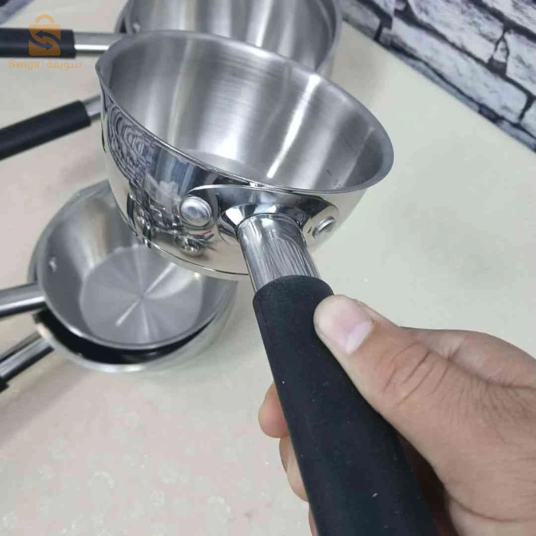 سيري كاسرون بأحجام مختلفة 5 بياس نوعية ممتازة اينوكس 👌💯 - Série de casseroles en INOX Hms 5 pièces