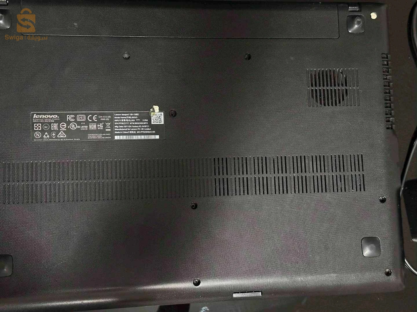 Titre de l'annonce :
Laptop Lenovo IdeaPad 100 - Core i3 (Bon état) avec chargeur d'origine