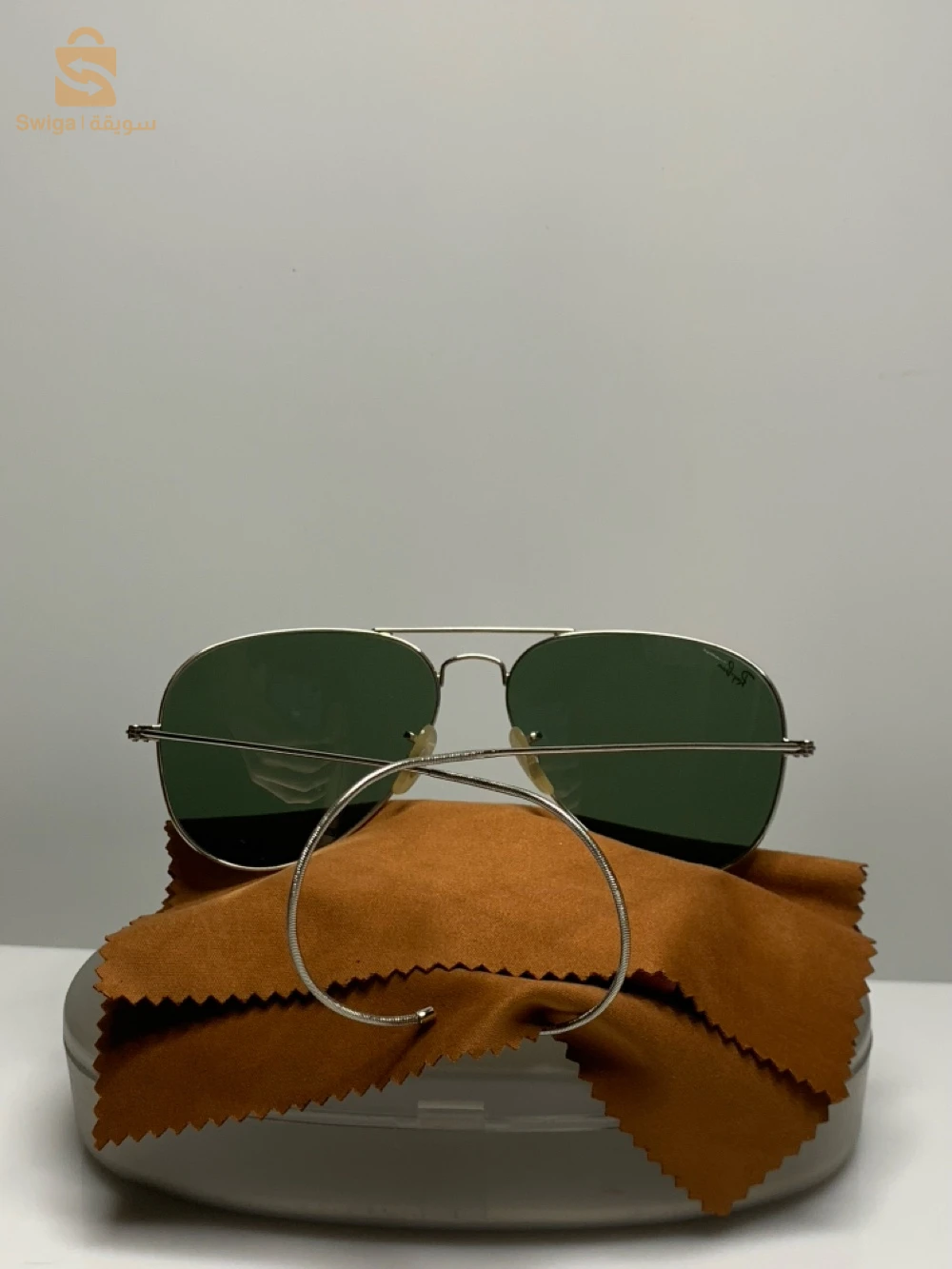 Ray-Ban Aviator Large Metal RB3025 W3277 – Silver / Green – 58□14 | Original