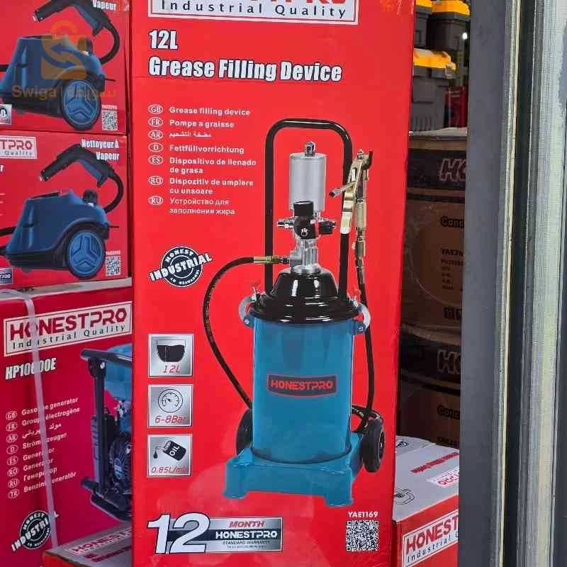 Pompe A graisse Pneumatique 12L - HONESTPRO