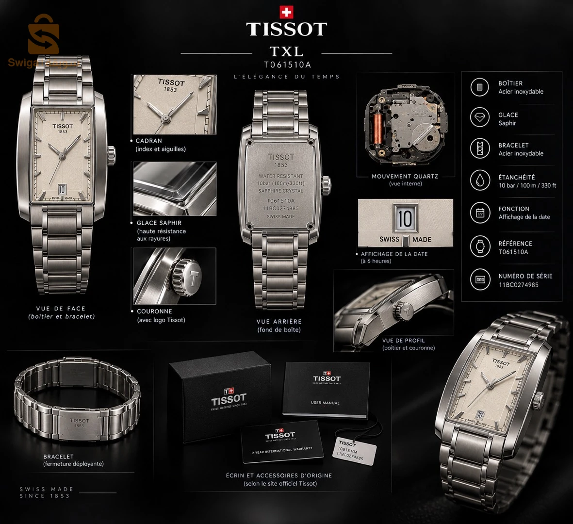 Montre Tissot TXL Référence:T061510A