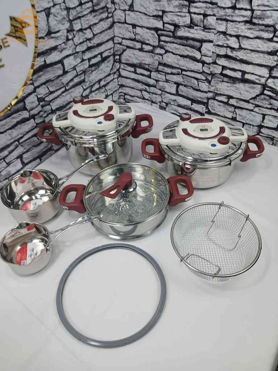 طقم أواني الضغط والطهي JADCO (5+7 لتر)