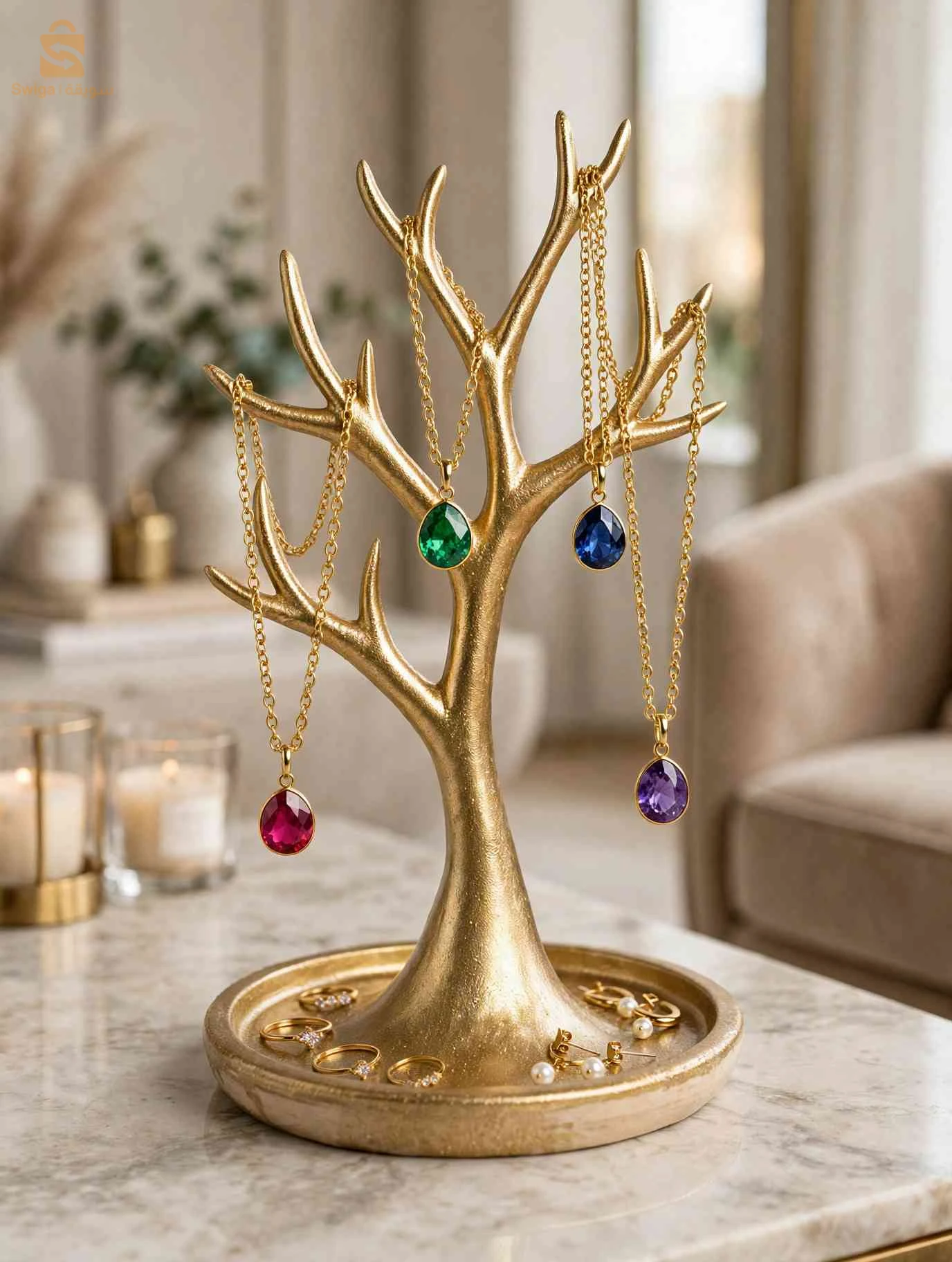 ✨حامل مجوهرات 💍 علي شكل 🌳