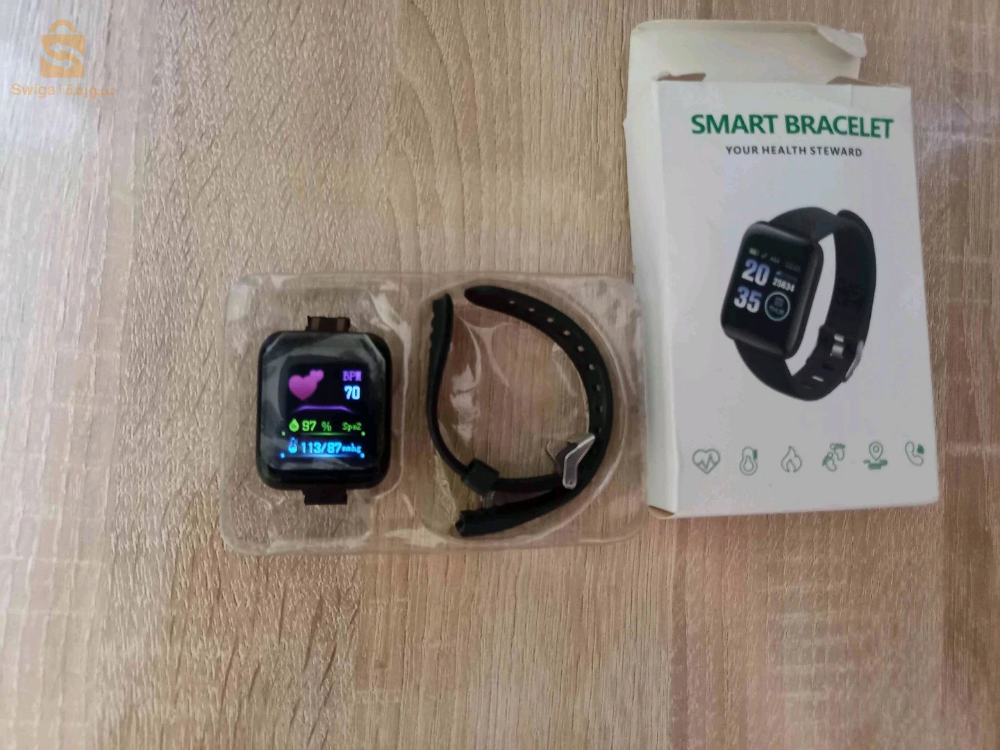 ساعة ذكية Smartwatch رياضية - أصلية متعددة الوظائف (بلاستيك حماية مازال فيها)
