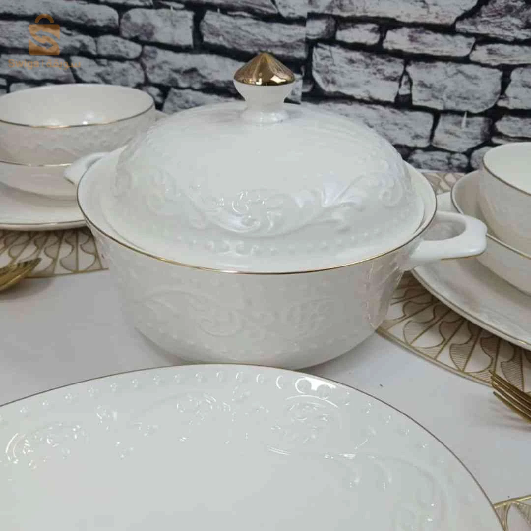 🍽️ زيني طاولتك بأرقى طقم برسلان أفغني S– ublimez votre table avec cette porcelaine afghani