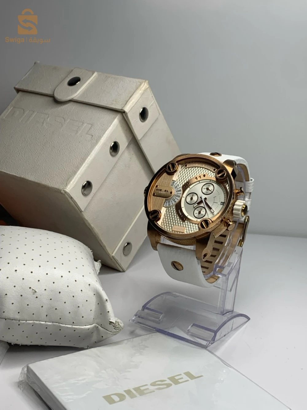DZ7271 Montre DIESEL LITTLE DADDY ONLY THE BRAVE CHRONOGRAPHE ORIGINAL AVEC SA BOÎTE ET LIVRET AUTHENTIQUE