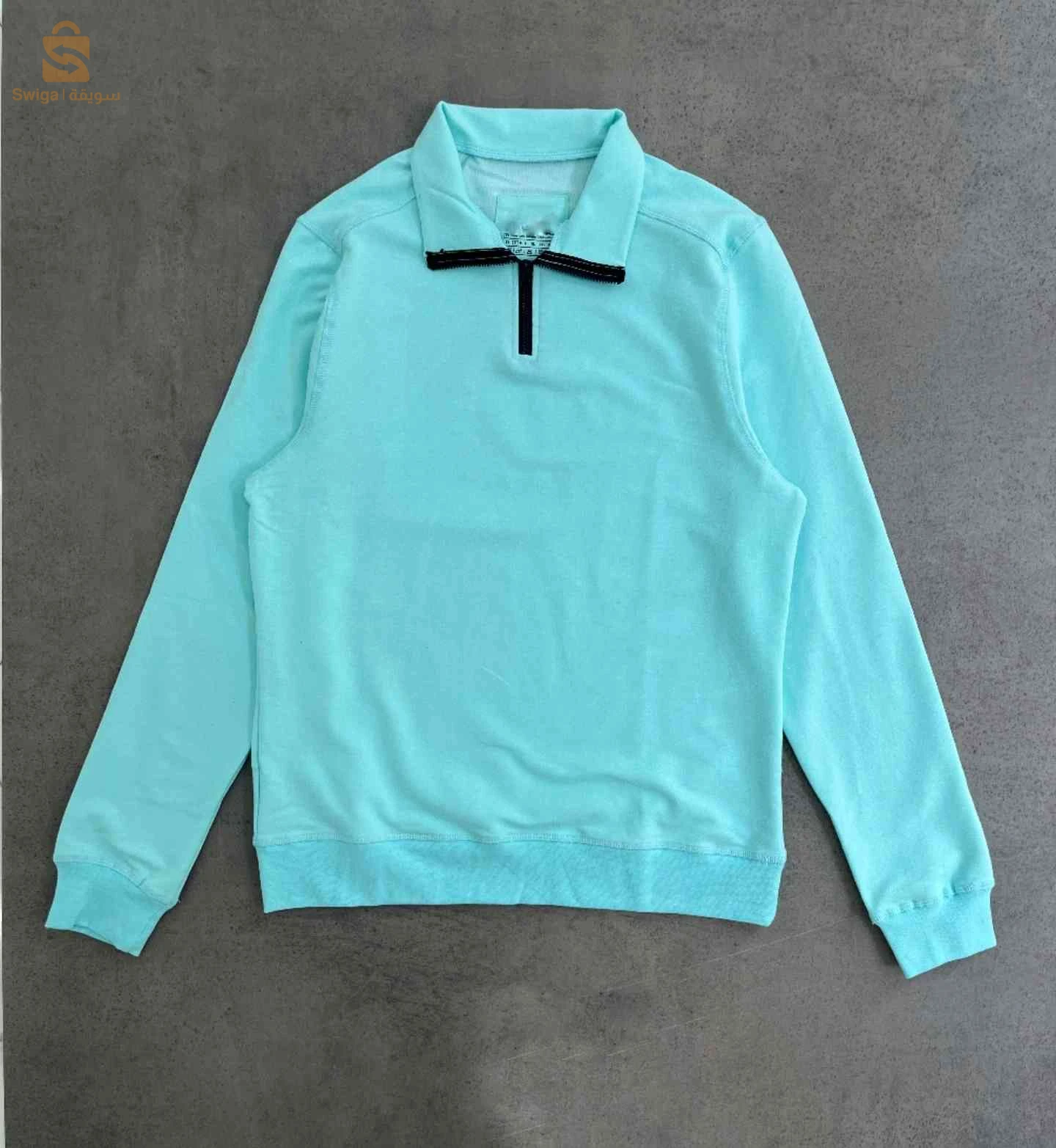 High Neck Zip-Shirt
