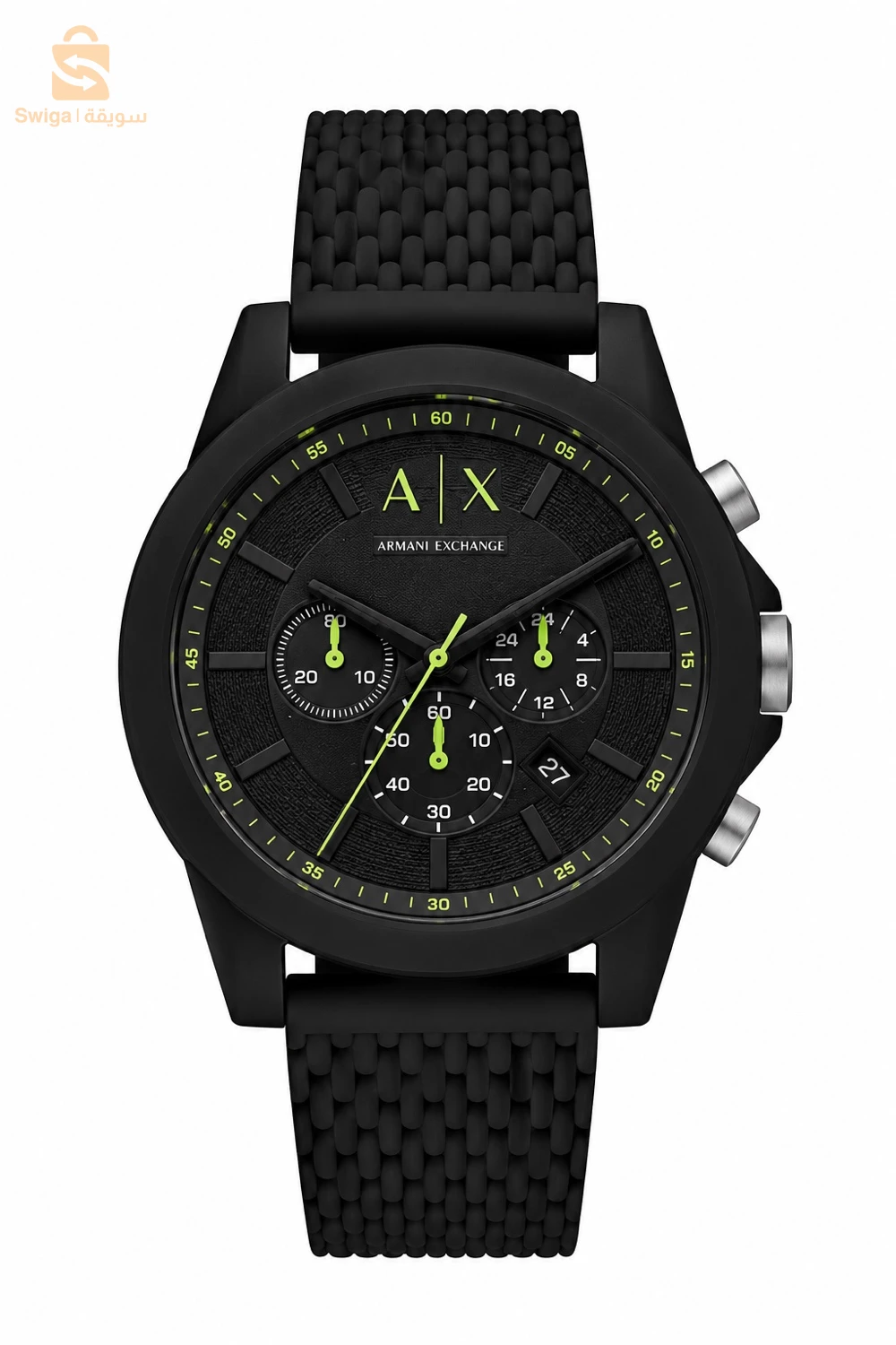 MONTRE ARMANI EXCHANGE CHRONOGRAPHE AUTHENTIQUE AVEC SES PAPIERS&Boîte