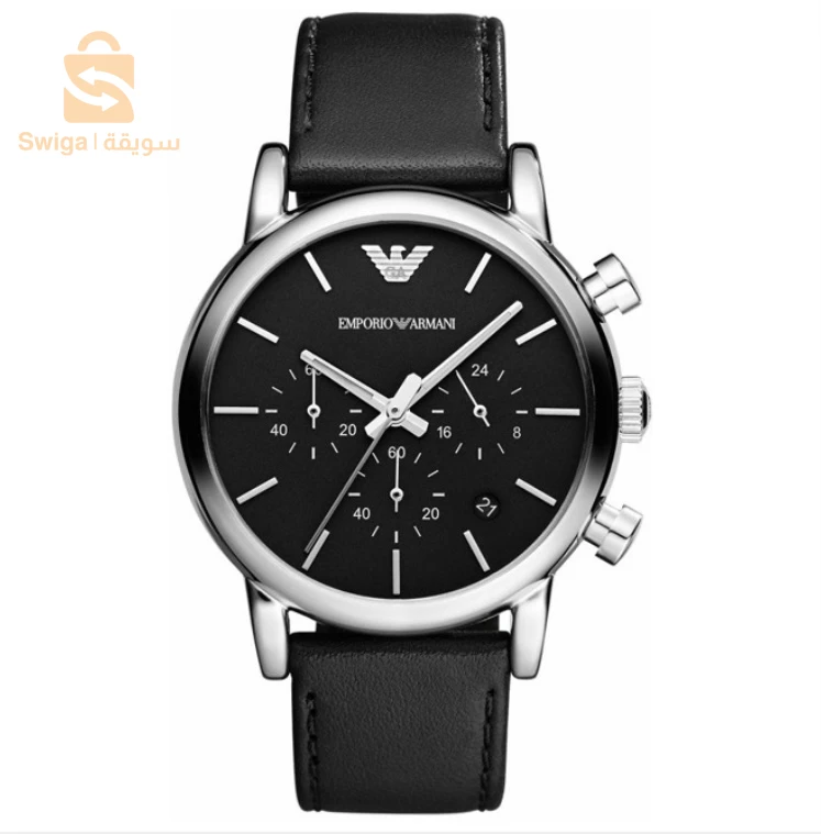 EMPORIO ARMANI CLASSIC
CHRONOGRAPH BLACK GENUINE
LEATHER MEN'S WATCH -
AR1733