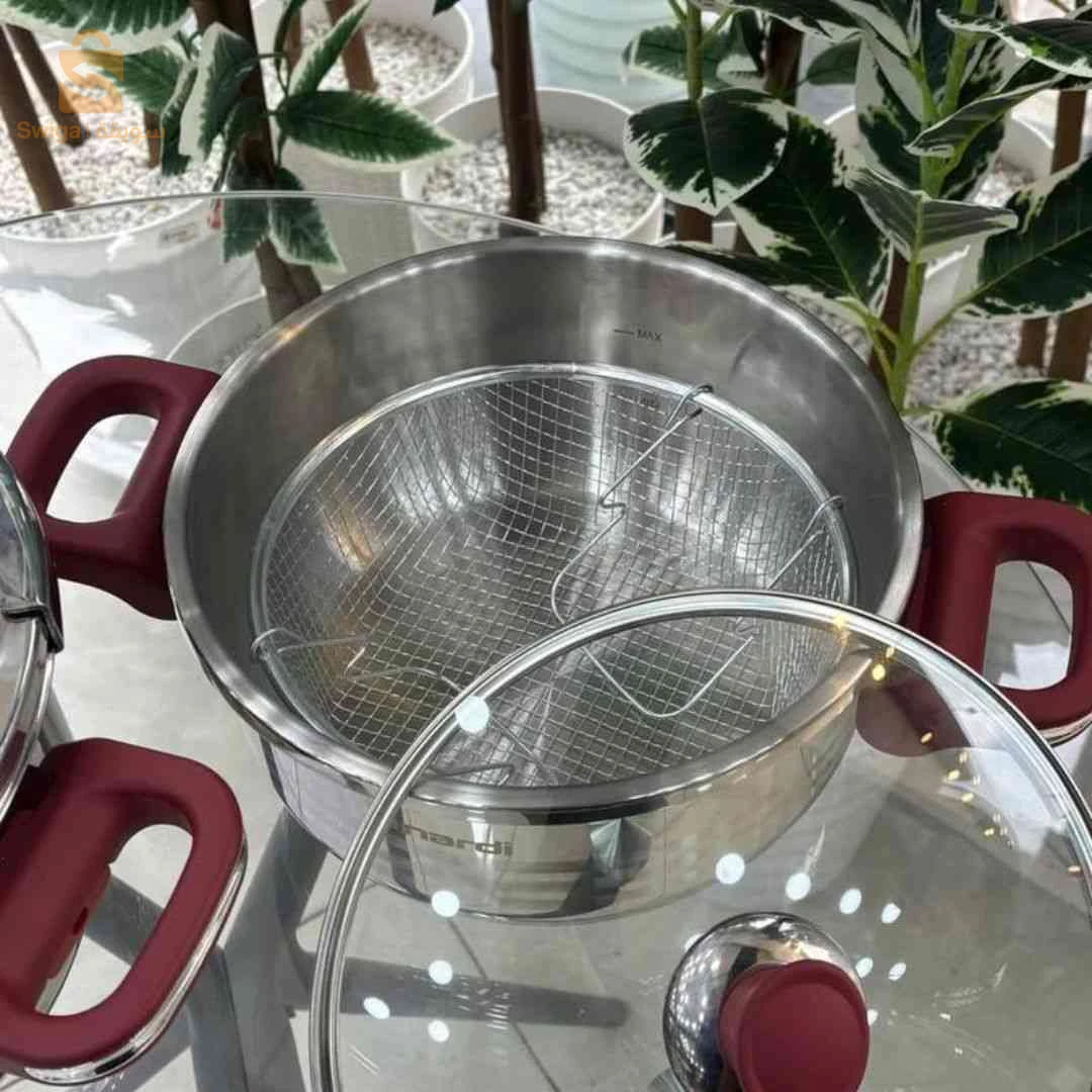 💥 زوج كيكوطات ناردي بسيعة 5 و7 لتر 2 في 1 – Cocotte Nardi Inox 18/10 (5L/7L) 💥