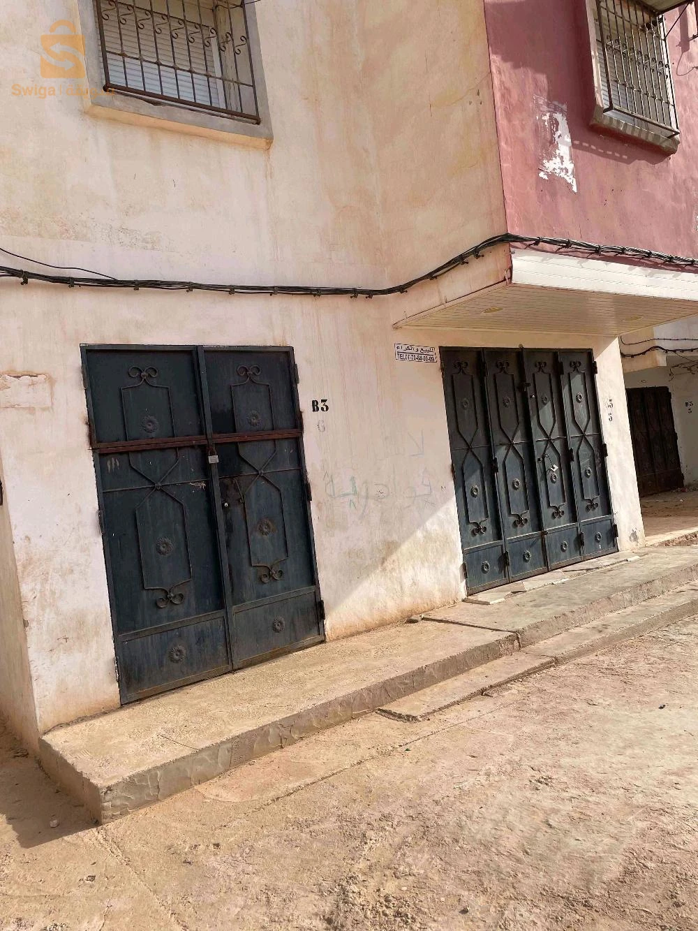 زوج محلات للبيع على الطريق الكبيرة في أولاد مالك المدينة الجديدة باريقو المحمدية