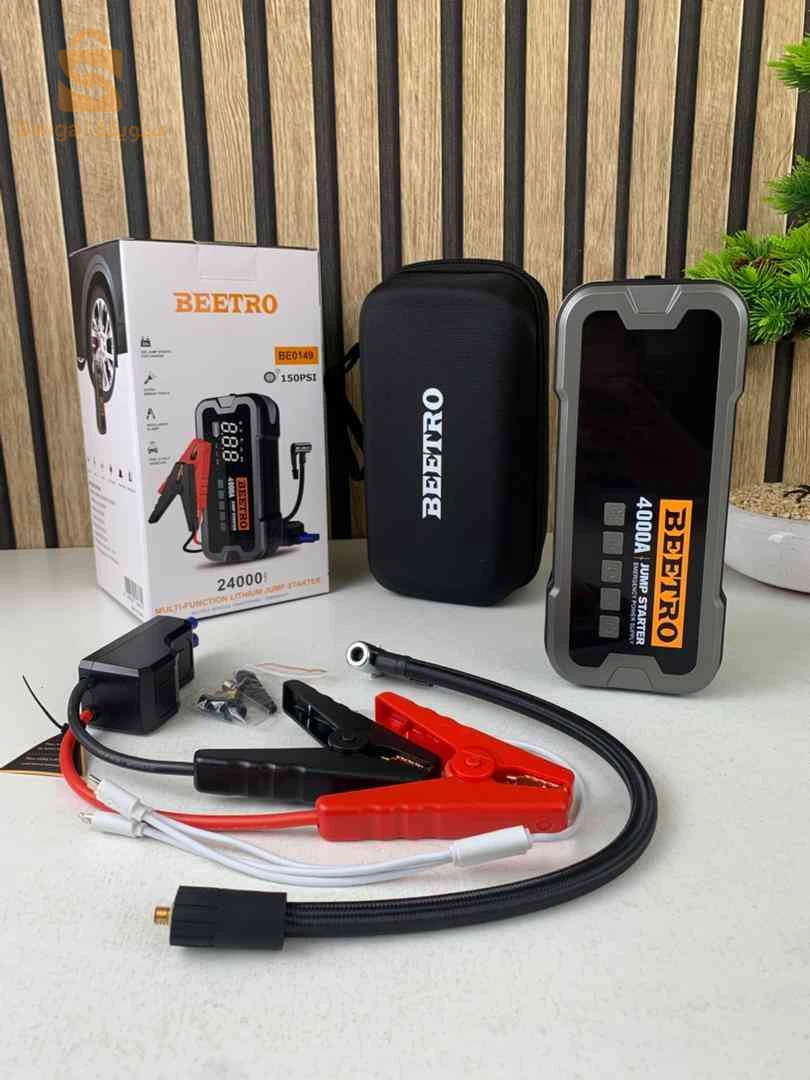 ضاغط الهواءبطارية ضخمة بقوة 24000mAh وتيار تشغيل