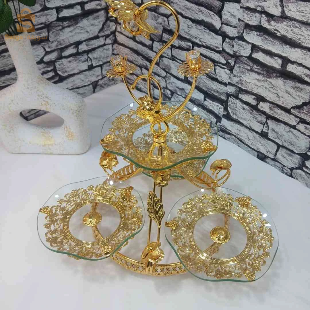 🍰✨ بورت أنيقة لتقديم الحلويات ✨🍰 خلي تقديم حلوياتك أجمل وأفخم 4 إطاج – Porte gâteaux 4 étages