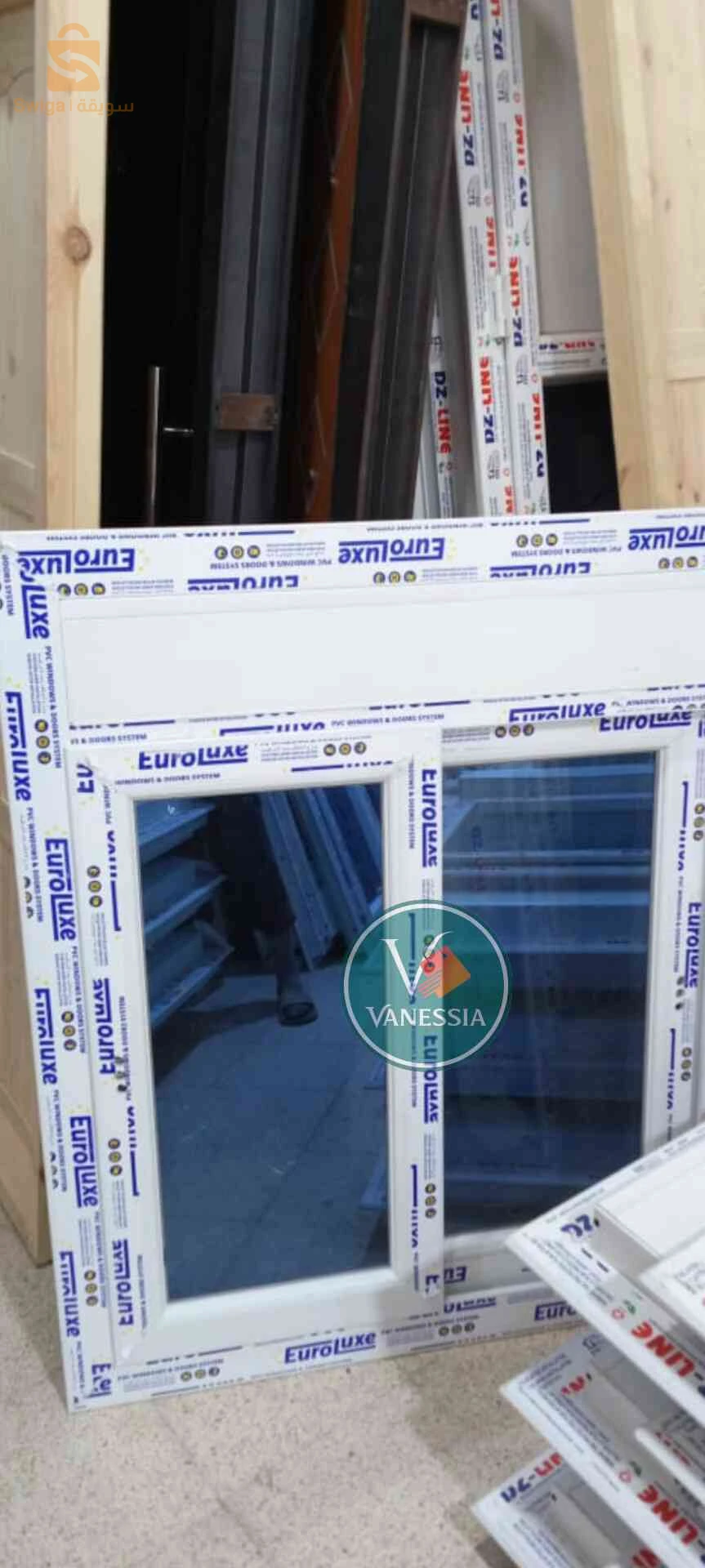 Fenêtre coulissante avec rideaux plat Stop sole profil ⭐ Euro luxe⭐⭐