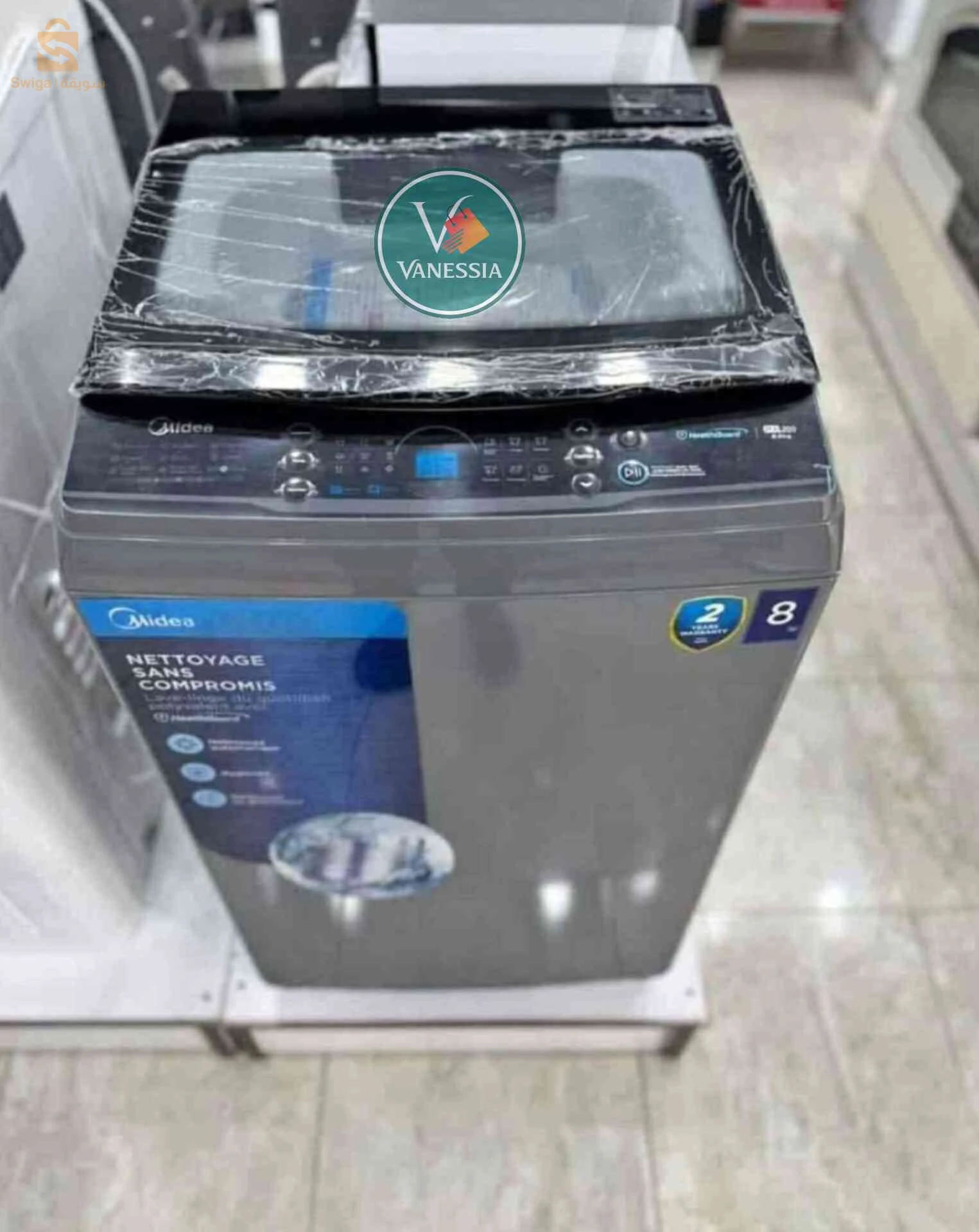 Machine À Laver 8Kg Automatique Midea La Top