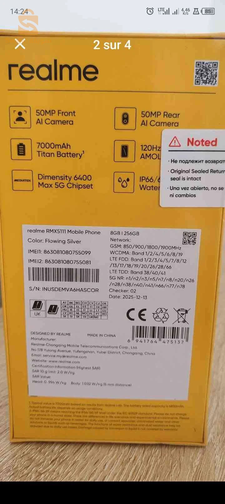 realme 15t 5g 8/256