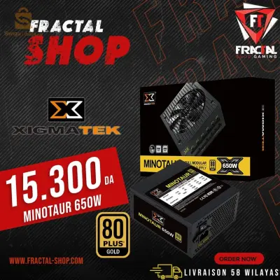 Alimentation 100% modulaire et 80 PLUS Gold