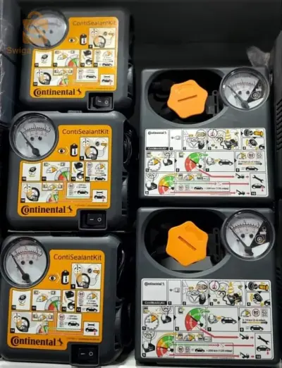 air compresseur + produit anti crevaison