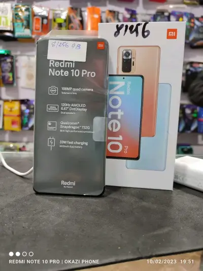 Redmi not 10 Pro
Ram 8 GB