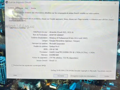 SURFACE PRO 6 -