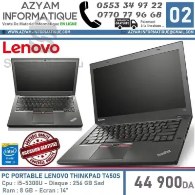 PC portable lonovo thinkbad T450s