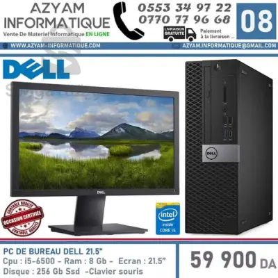 PC de bureaux DELL 21.5