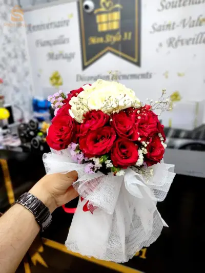 باقة ورد طبيعي