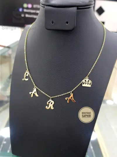 قلادة زينة النساء ذهب