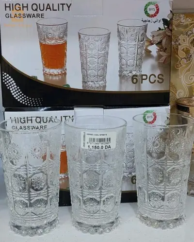Verre à eau 6 pièces