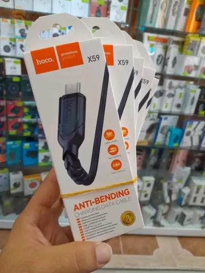 hoco_cable 🥊🔔😍
Anti-Bending
Micro USB 
Type-C
