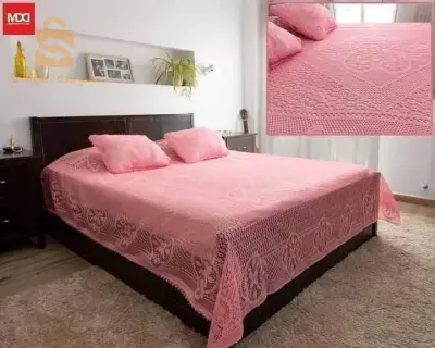 غطاء سرير كروشي